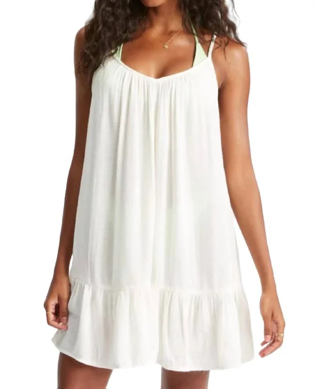 Beach Vibes Cover Up In White