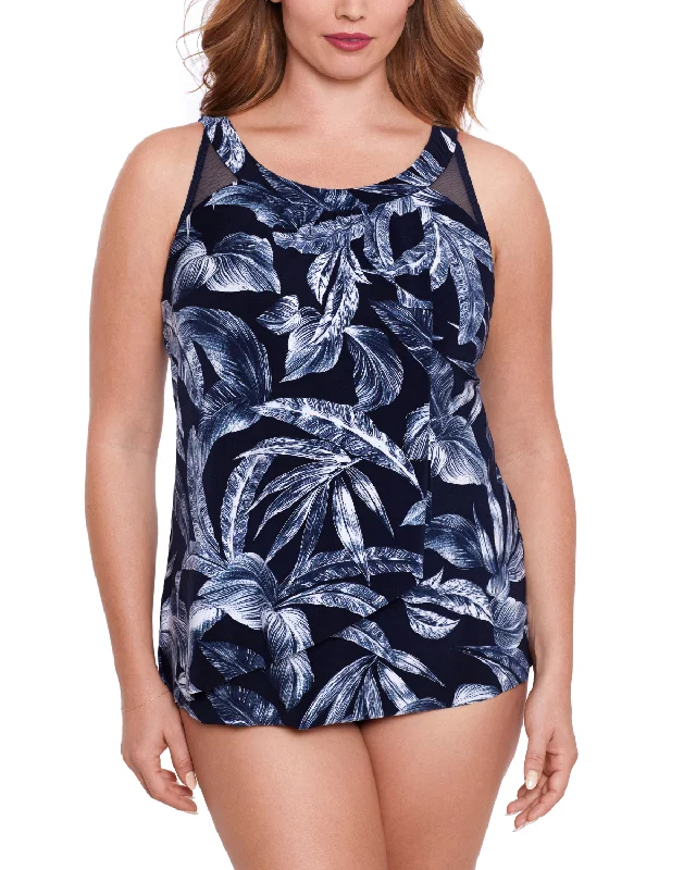 2024 Miraclesuit Women's Plus Tropica Toile Ursula Tankini Top - 6561627W