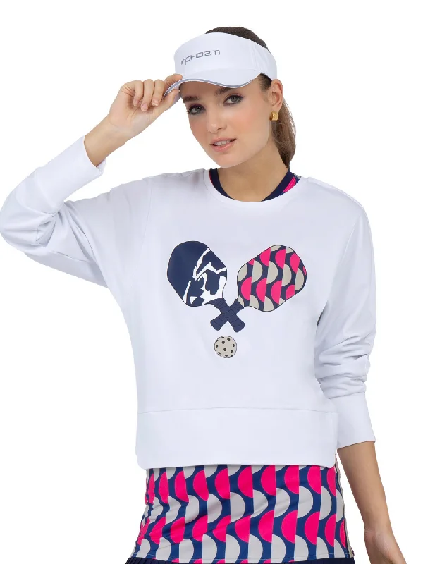 Camila Performance Sweatshirt - Pickleball Print