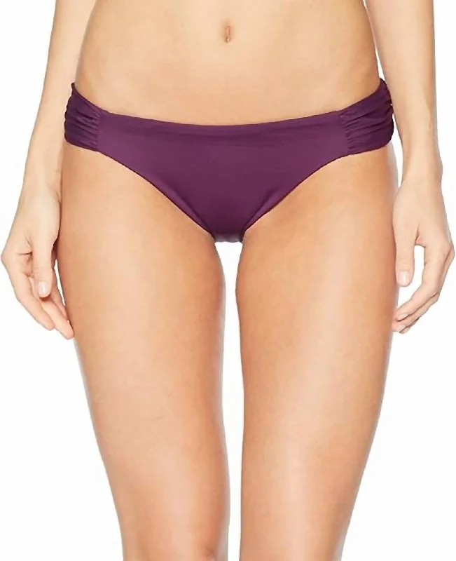 Color Code Tab Side Bikini In Merlot