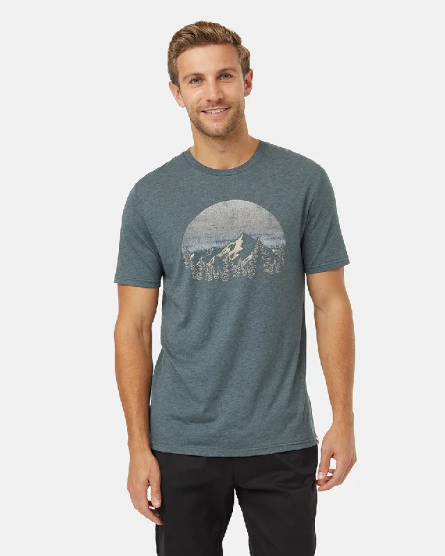 Men's Vintage Sunset T-Shirt - Urban Green Heather Ocean Air