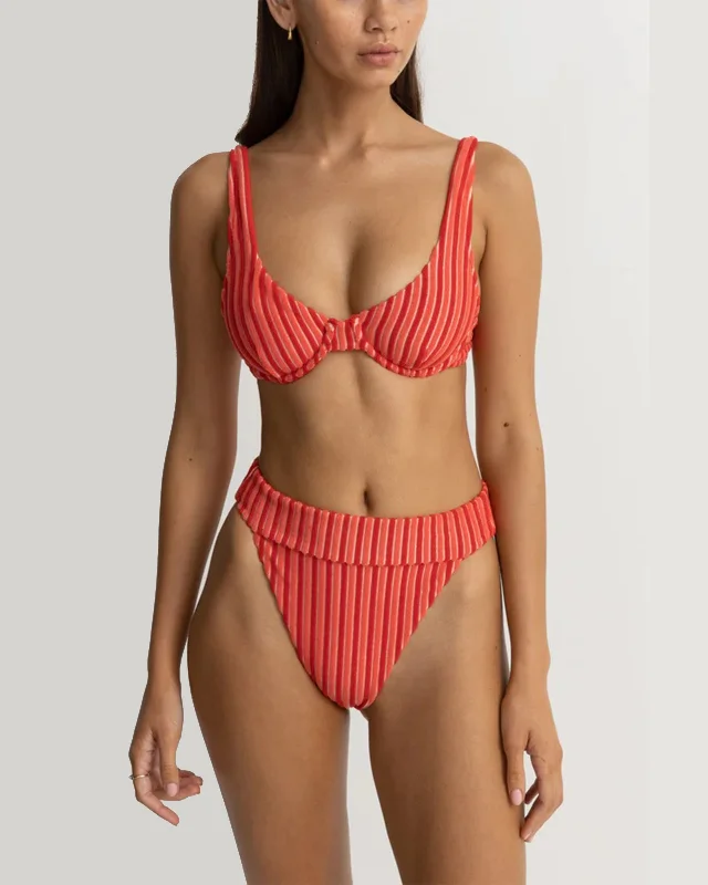 Terry Sands Stripe Underwire Top