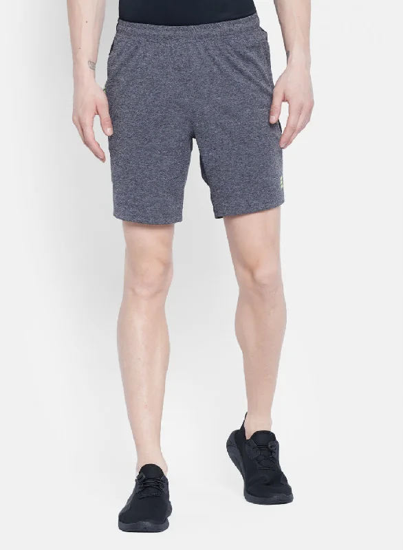 Mens Grey Self Design Short