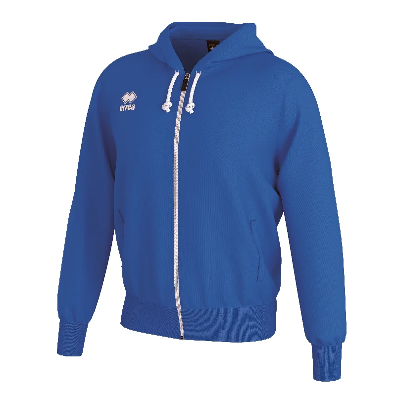 Errea Jacob Full Zip Hooded Top (Blue)