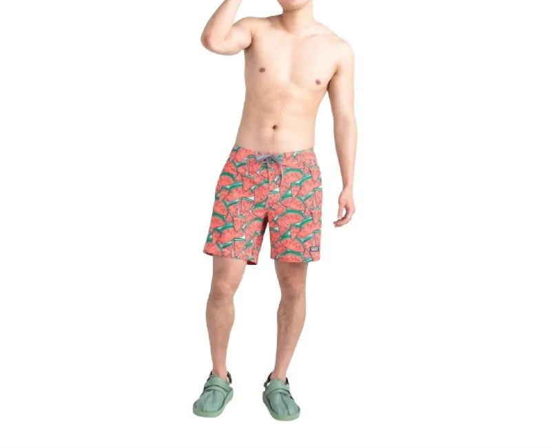 Betawave Board Shorts In Mega Melon