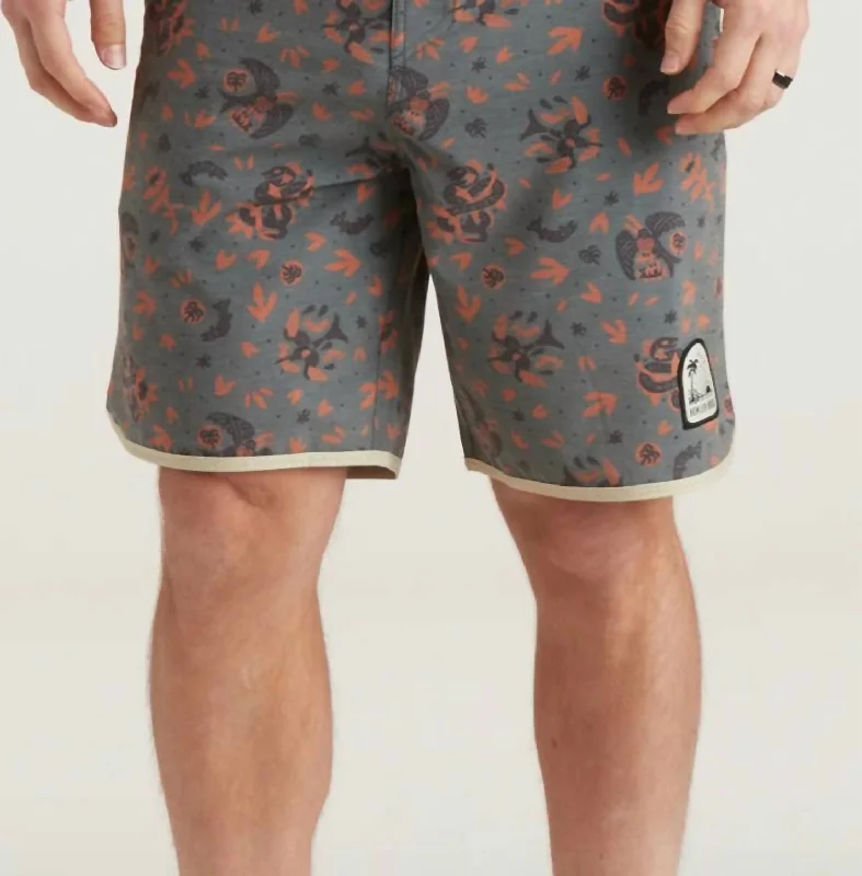 Bruja Board Shorts In Air & Sea Deep Slate