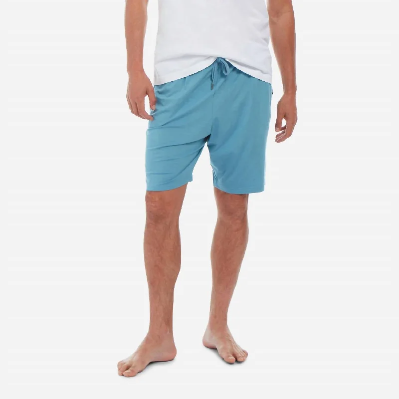 Men Basel Micro Modal Stretch Lounge Short In Blue