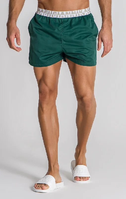 Green Capri Swimshorts