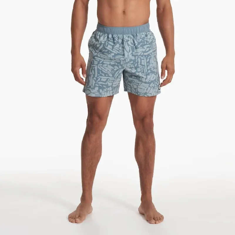 Cape Shorts In Ether Terrazzo