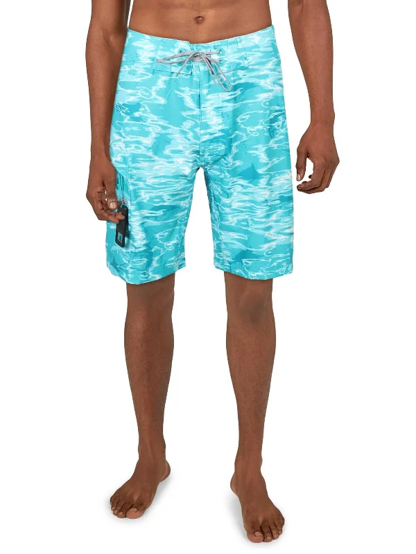 Offshore 9" Board Shorts Mens Printed Polyester Swim Trunks