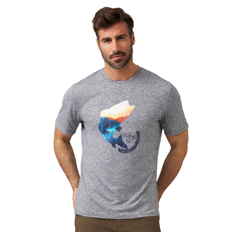 Free Country Men's Super Soft Graphic Crewneck T-Shirt