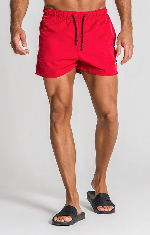 Red Core Swimshorts