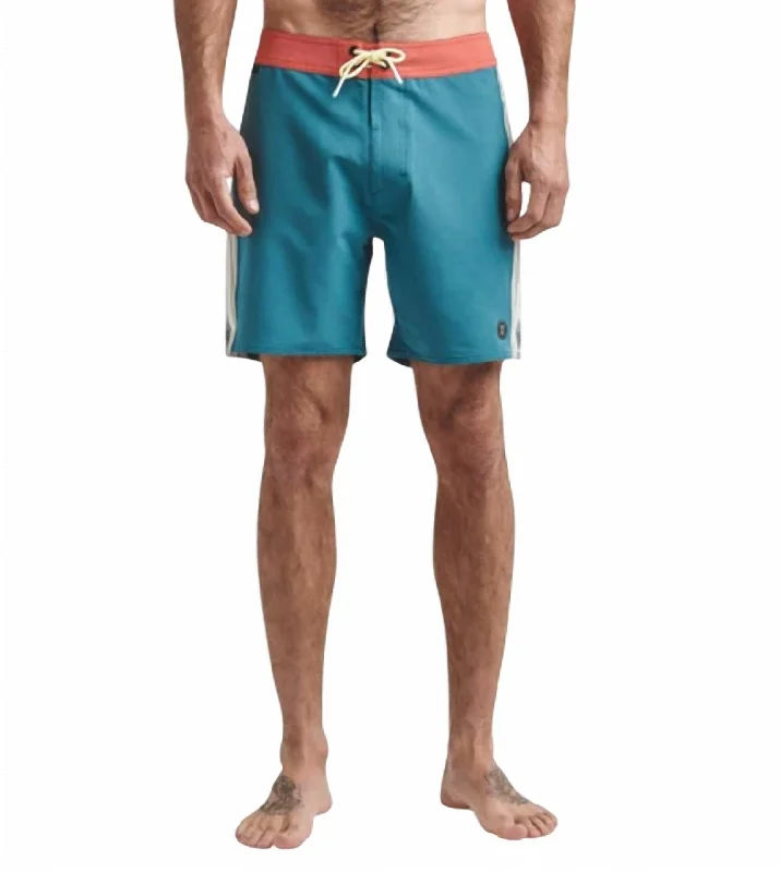 Passage Boardshorts In Panel Moorea Hydro Blue