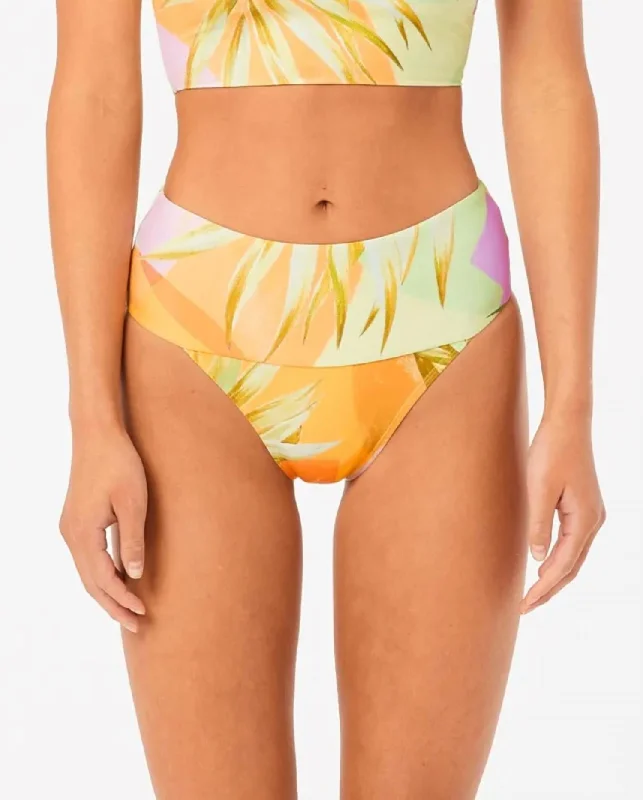 Montego Bay High Waist Bikini Bottom In Yellow