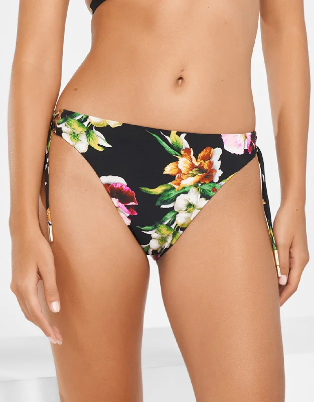 Siciliana Bikini Pant - Black-Brights