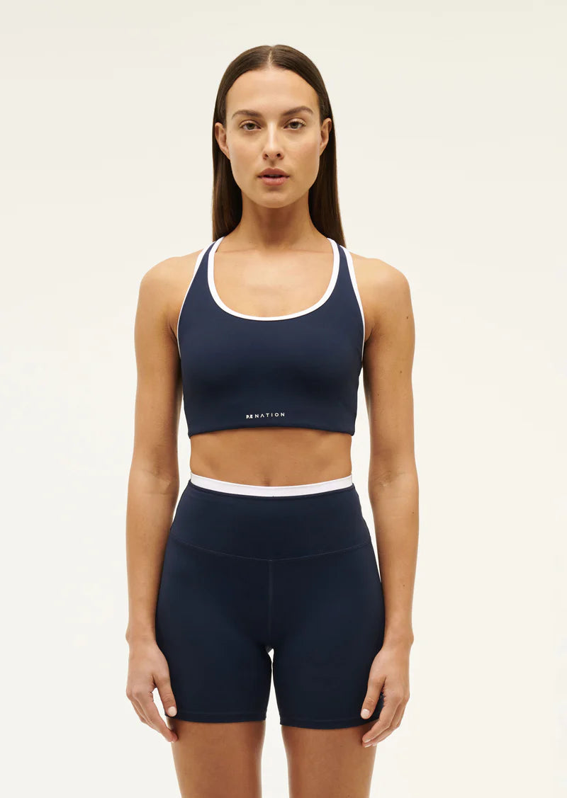 P.E. Nation Stellar Sports Bra - Black Iris