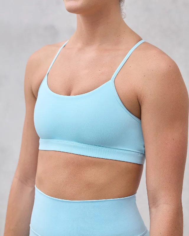 Glow Sports Bra - Crystal  Blue