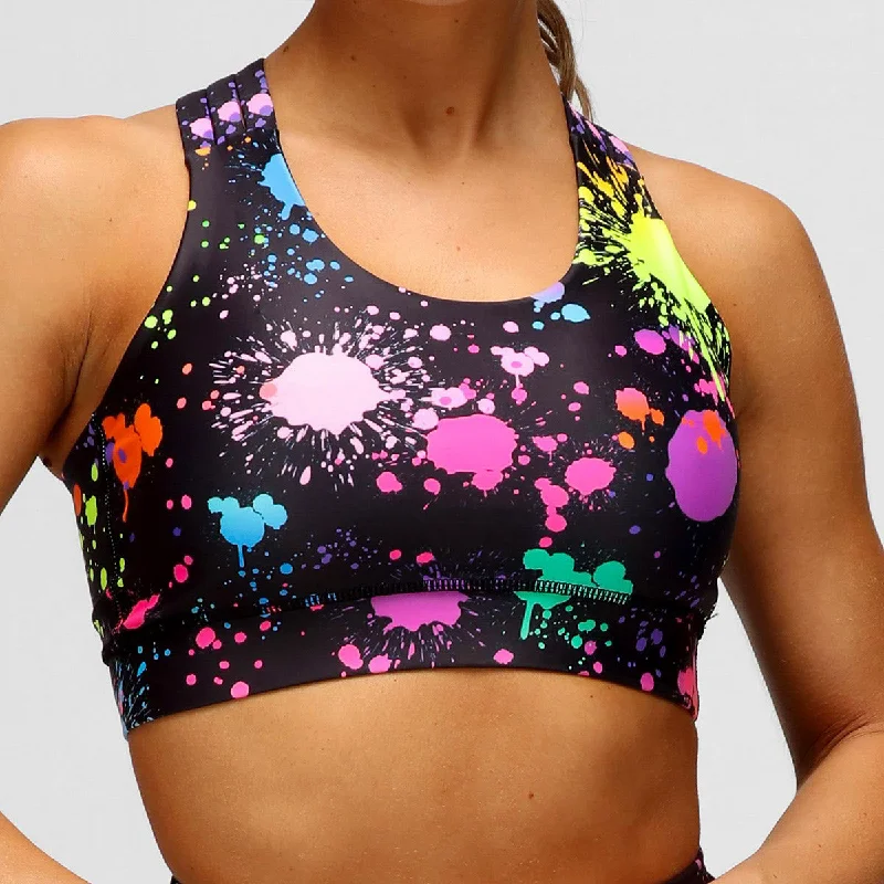 Mr Motivator Colour Splash Cross Back Bra