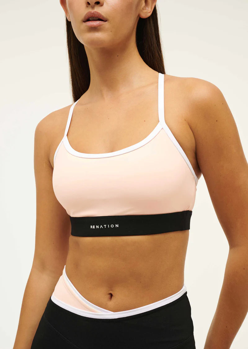 P.E. Nation Signature Sports Bra - Blush Pink