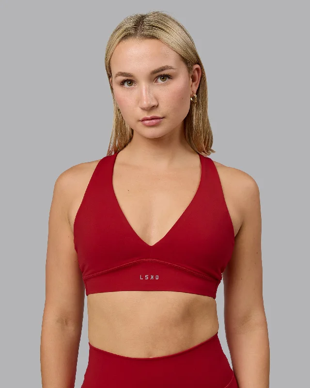 Poise Sports Bra - Cherry Red