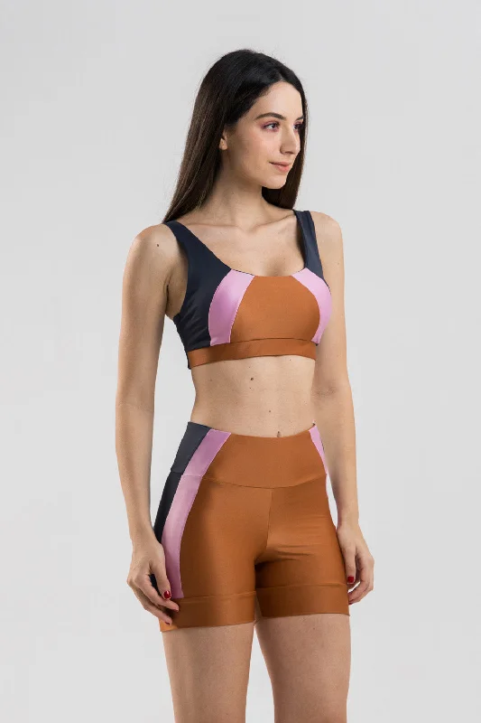 Power Sport Bra - Golden Brown