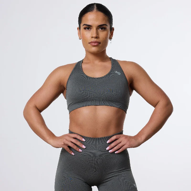 Vanquish Elevate Seamless Dark Olive Support Bra