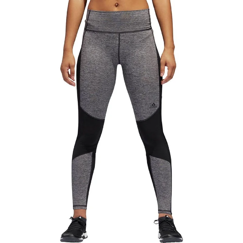 Adidas Women's ClimaLite Compression Colorblocked Leggings Grey Size Medium - M